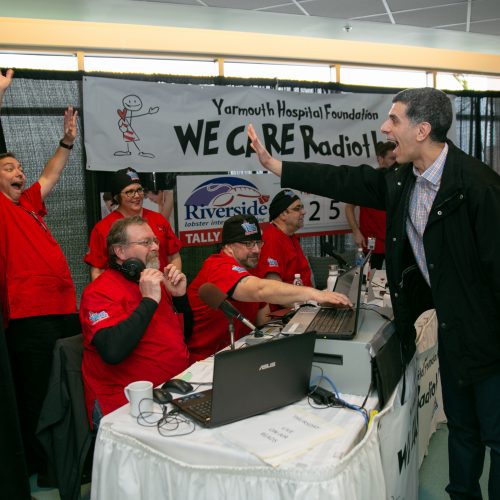 High-Fiving at the Radiothon